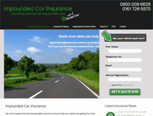 Tablet Screenshot of impoundedcarinsurance.com